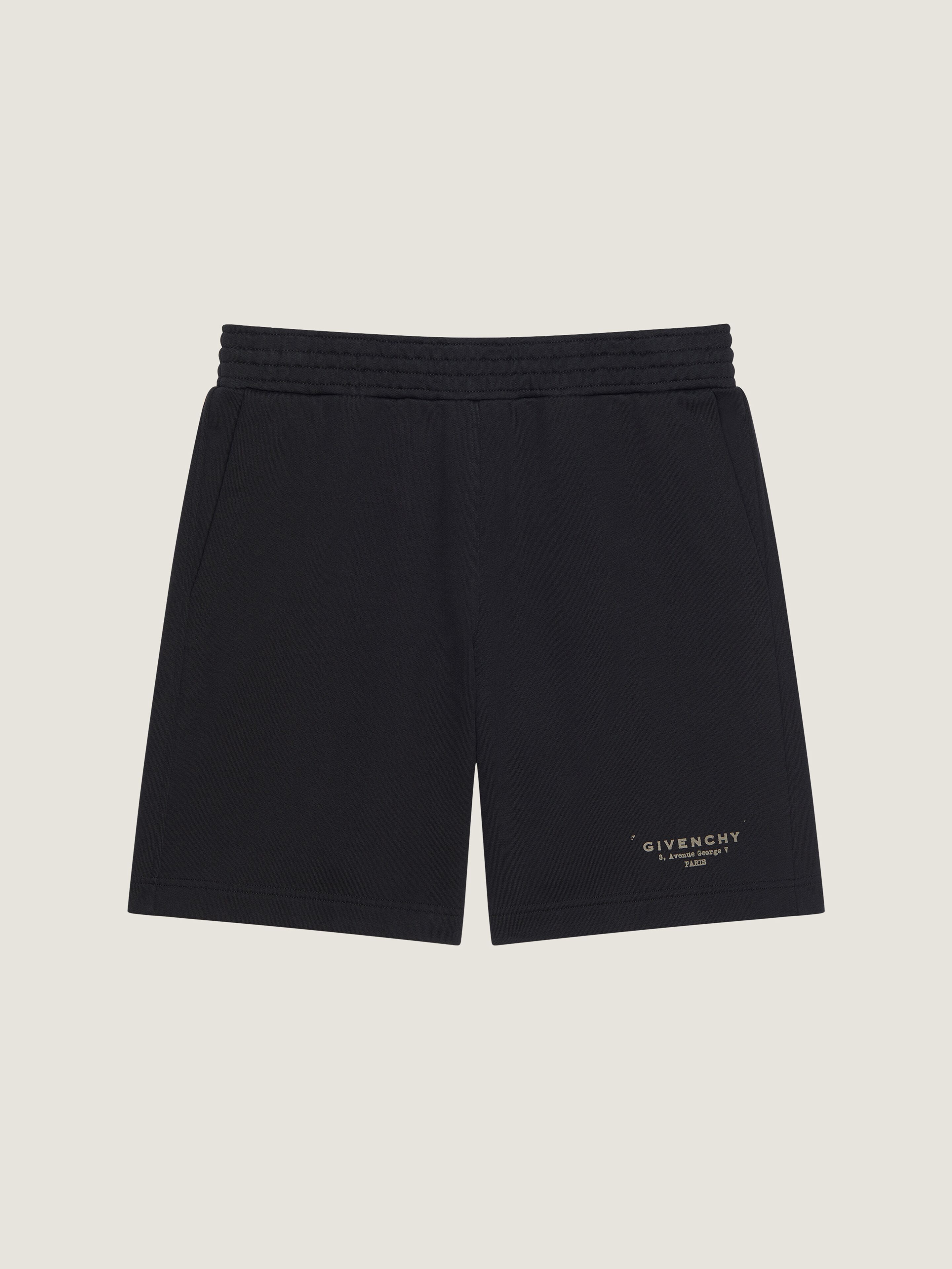 Bermuda shorts in fleece with GIVENCHY Stamp print
